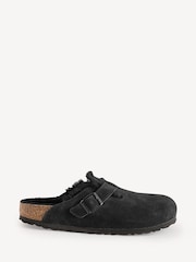 Черный - Замшевые сабо Birkenstock Boston Shearling - Image 1 of 5