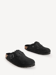 Черный - Замшевые сабо Birkenstock Boston Shearling - Image 2 of 5