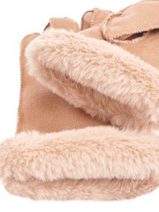 Camel Faux Suede Gloves (3-16yrs) - Image 3 of 3