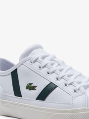 Lacoste White Sideline Pro Trainers - Image 6 of 6