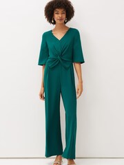 Phase Eight Green Layla Bow Jumpsuit - Image 1 of 6