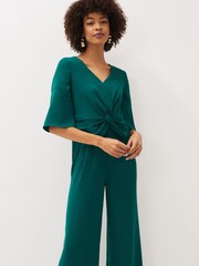 Phase Eight Green Layla Bow Jumpsuit - Image 3 of 6