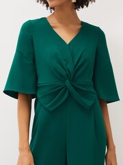 Phase Eight Green Layla Bow Jumpsuit - Image 5 of 6