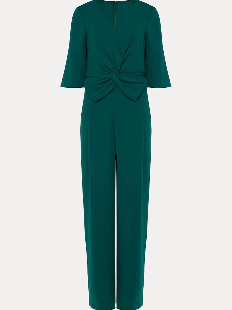 Phase Eight Green Layla Bow Jumpsuit - Image 6 of 6