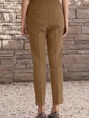 Camel Brown Tailored High Waisted Skinny Trousers - Image 3 of 5