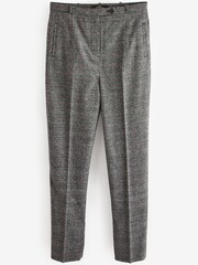 Grau kariert - Tailored Hose mit hohem Bund und schmalem Beinschnitt - Bild 5 von 5