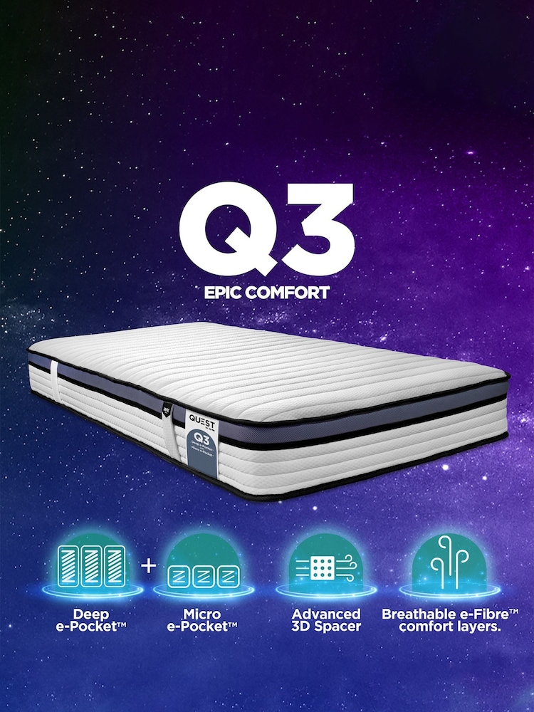 Jay-Be Children's Q3 Epic Comfort Deep Mattress - Image 2 of 8