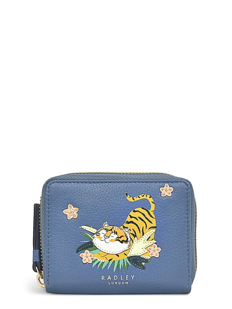 Radley London Vintage Blue Year Of The Tiger Zip Purse - Image 1 of 4