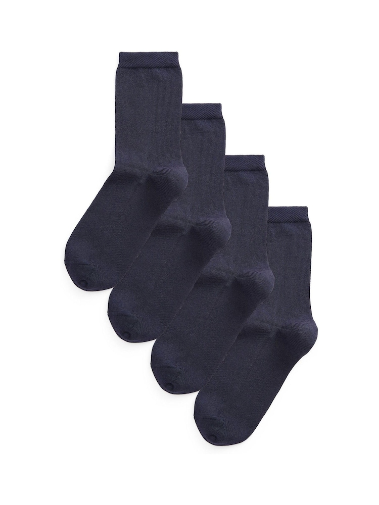 Marineblau/blau - Socken aus Modal im 4er-Pack - Bild 1 von 2 Marineblau/blau - Socken aus Modal im 4er-Pack - Bild 1 von 2