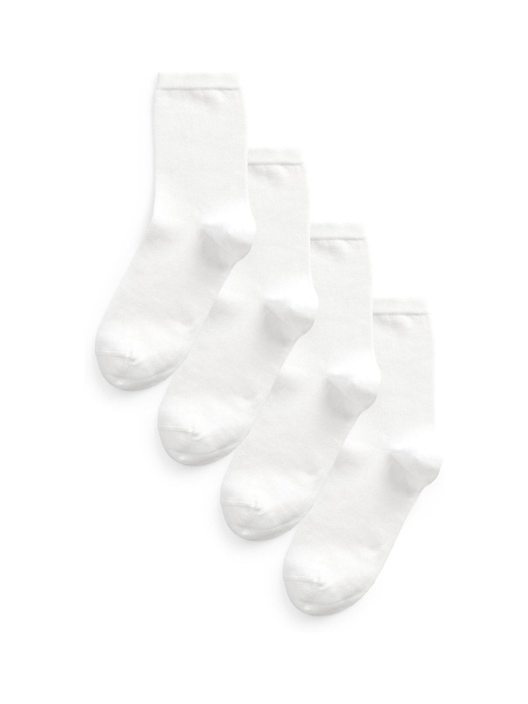 Weiß - Socken aus Modal im 4er-Pack - Bild 1 von 2 Weiß - Socken aus Modal im 4er-Pack - Bild 1 von 2