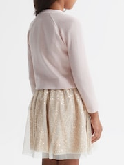 Pink - Reiss Abby Jr Strickjacke aus Kaschmirmischung - Bild 4 von 5