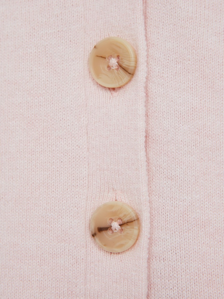 Pink - Reiss Abby Jr Strickjacke aus Kaschmirmischung - Bild 5 von 5
