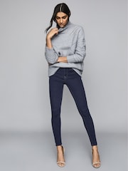 Reiss Indigo Lux Mid Rise Skinny Jeans - Image 1 of 6