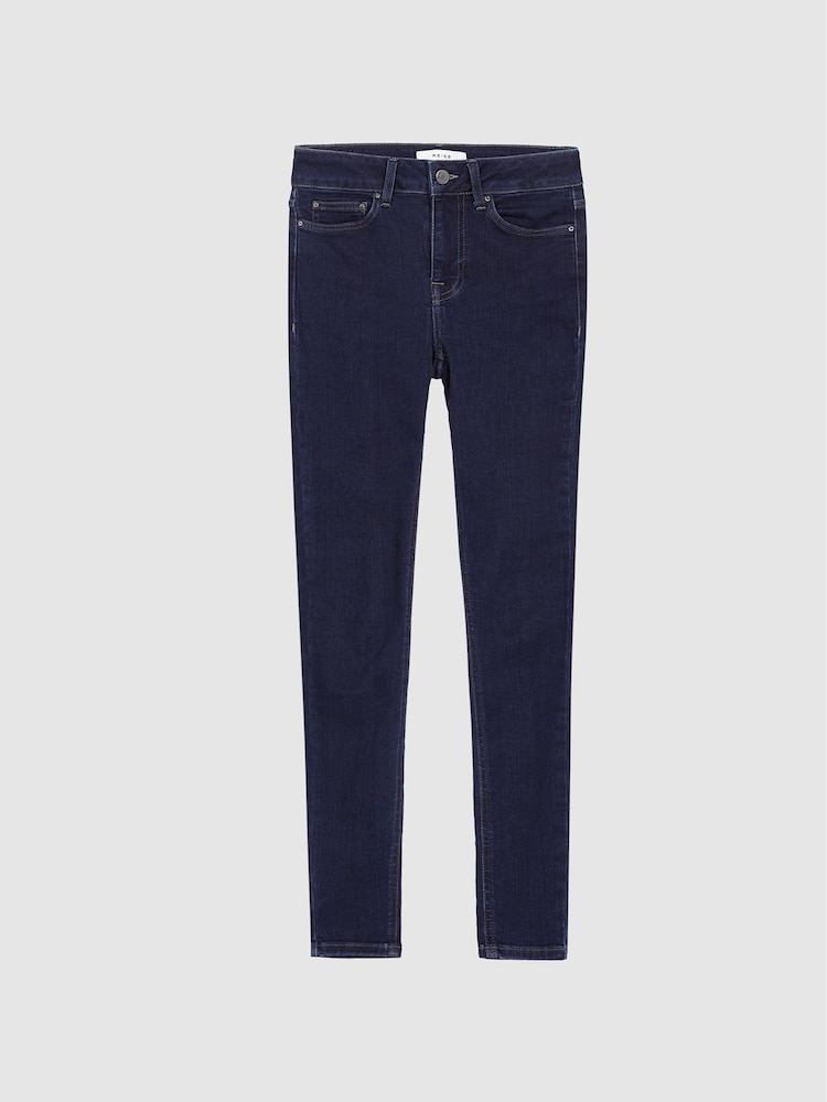 Reiss Indigo Lux Mid Rise Skinny Jeans - Image 2 of 6