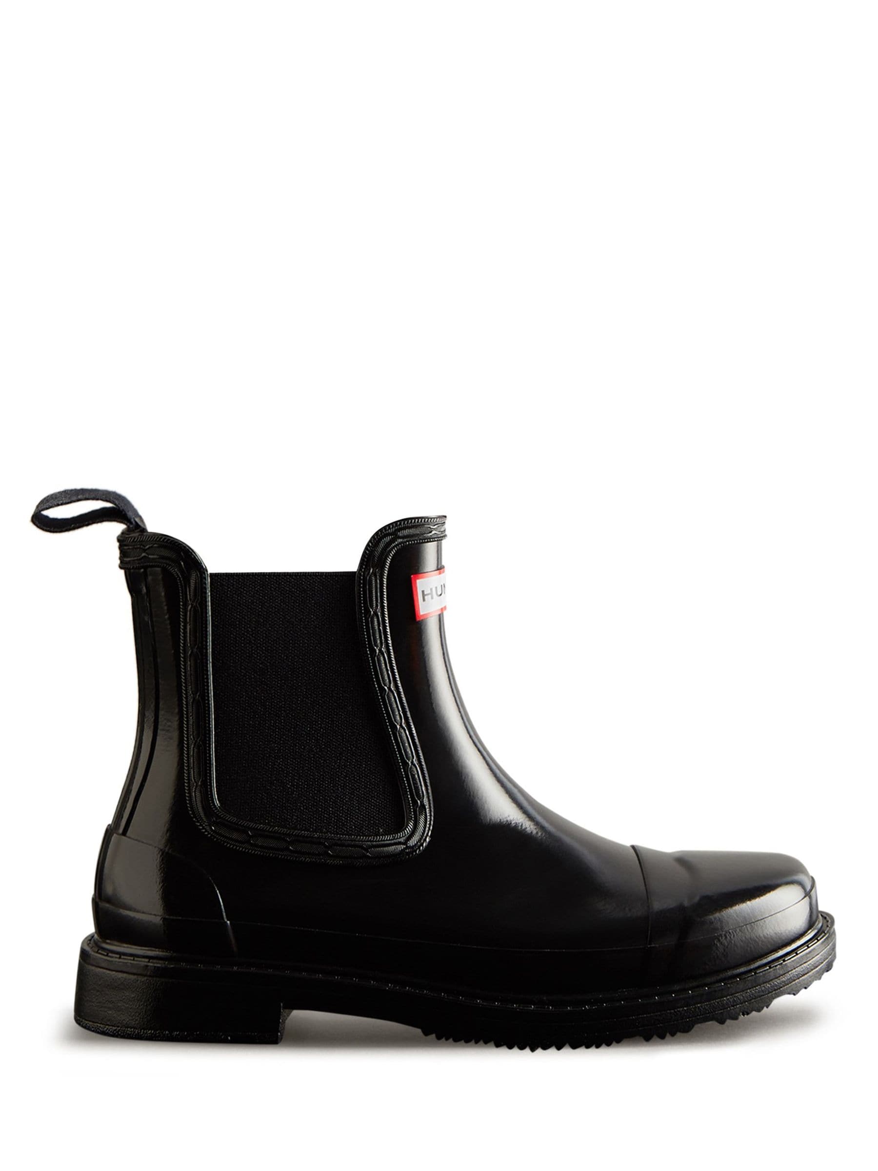 Buy Hunter Womens Commando Gloss Chelsea Black Wellies from the Next UK  online shop