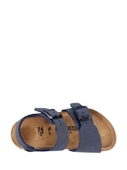 Birkenstock Navy Kids New York Birko Flor Sandals - Image 3 of 6