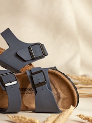 Birkenstock Navy Kids New York Birko Flor Sandals - Image 6 of 6