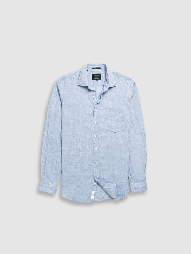 Rodd & Gunn Blue Coromandel Sports Fit Shirt - Image 1 of 2