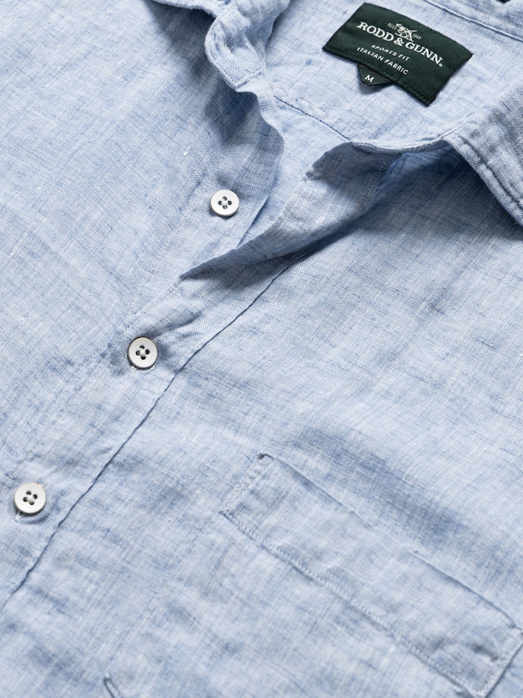 Rodd & Gunn Blue Coromandel Sports Fit Shirt - Image 2 of 2