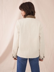 White Stuff Natural Harlow Borg Jacket - Image 2 of 6