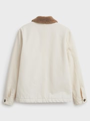 White Stuff Natural Harlow Borg Jacket - Image 5 of 6