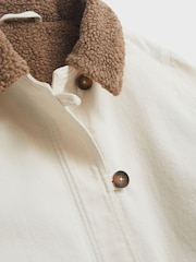 White Stuff Natural Harlow Borg Jacket - Image 6 of 6