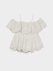 Reiss Ivory Cia Junior Lace Strappy Top - Image 2 of 6