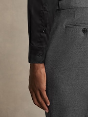 Reiss Black Storm Slim Fit Two-Fold Cotton Shirt - Image 3 of 9