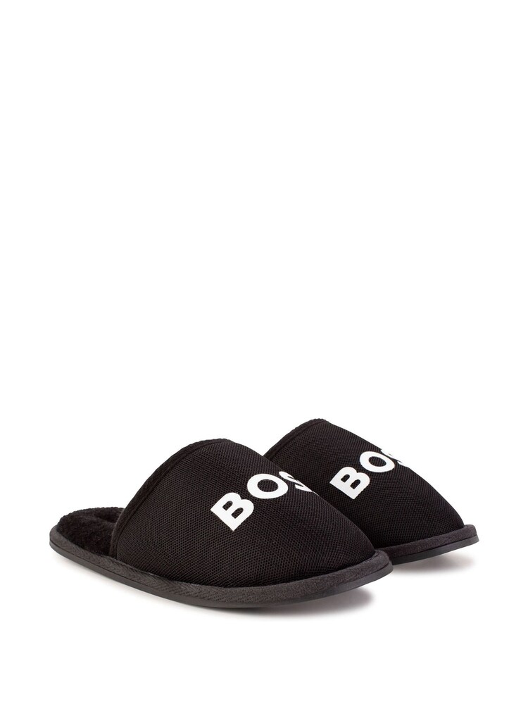 Czarny - BOSS Logo Slippers - Image 4 of 7