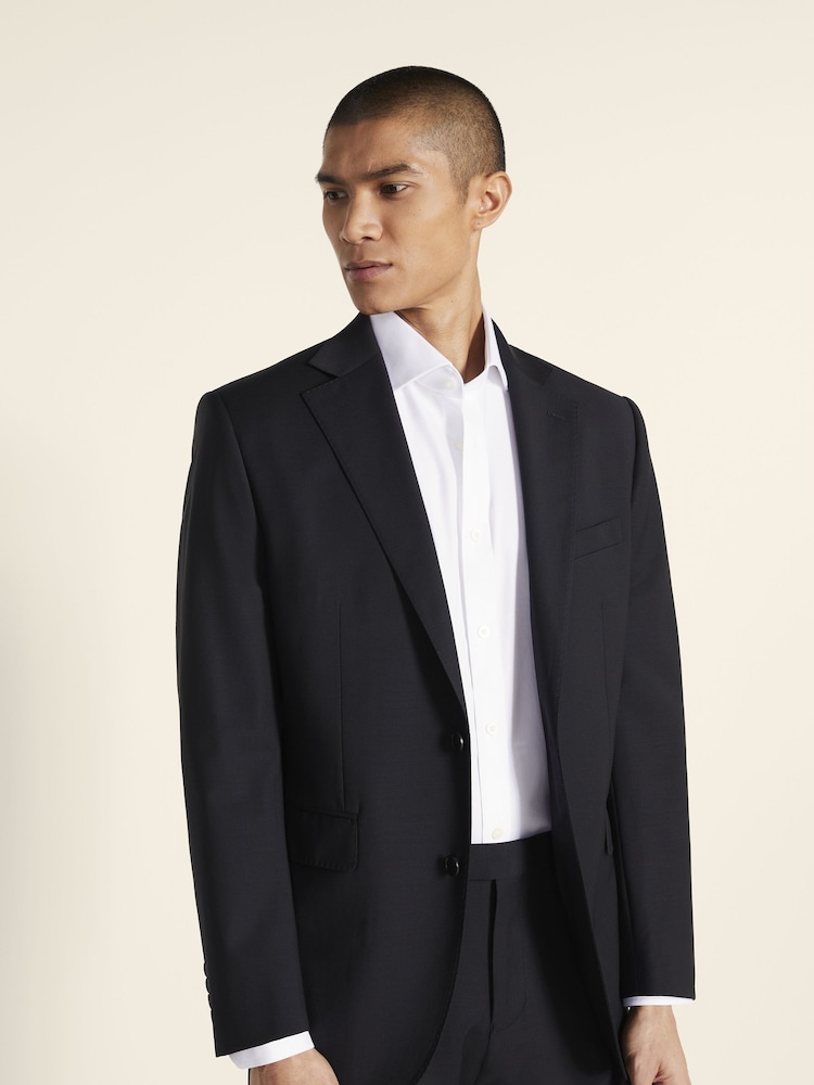 MOSS Performance Tailored Fit Black Suit: Jacket - Image 1 of 5