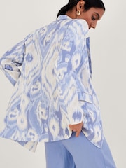Monsoon Blue Peggy Linen Blazer - Image 2 of 4