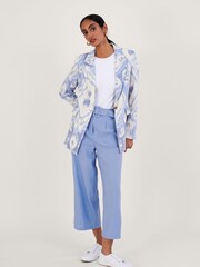 Monsoon Blue Peggy Linen Blazer - Image 3 of 4