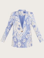 Monsoon Blue Peggy Linen Blazer - Image 4 of 4