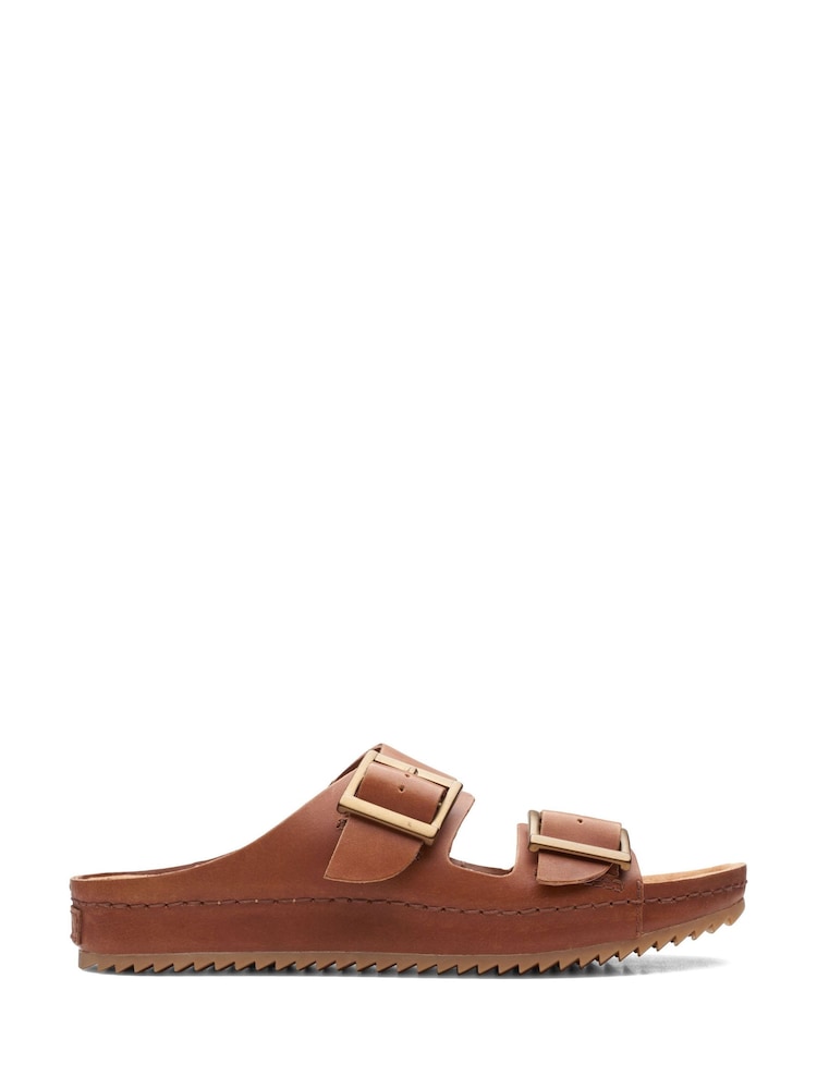 Clarks Natural Leather Brookleigh Sun Sandals - Image 1 of 7