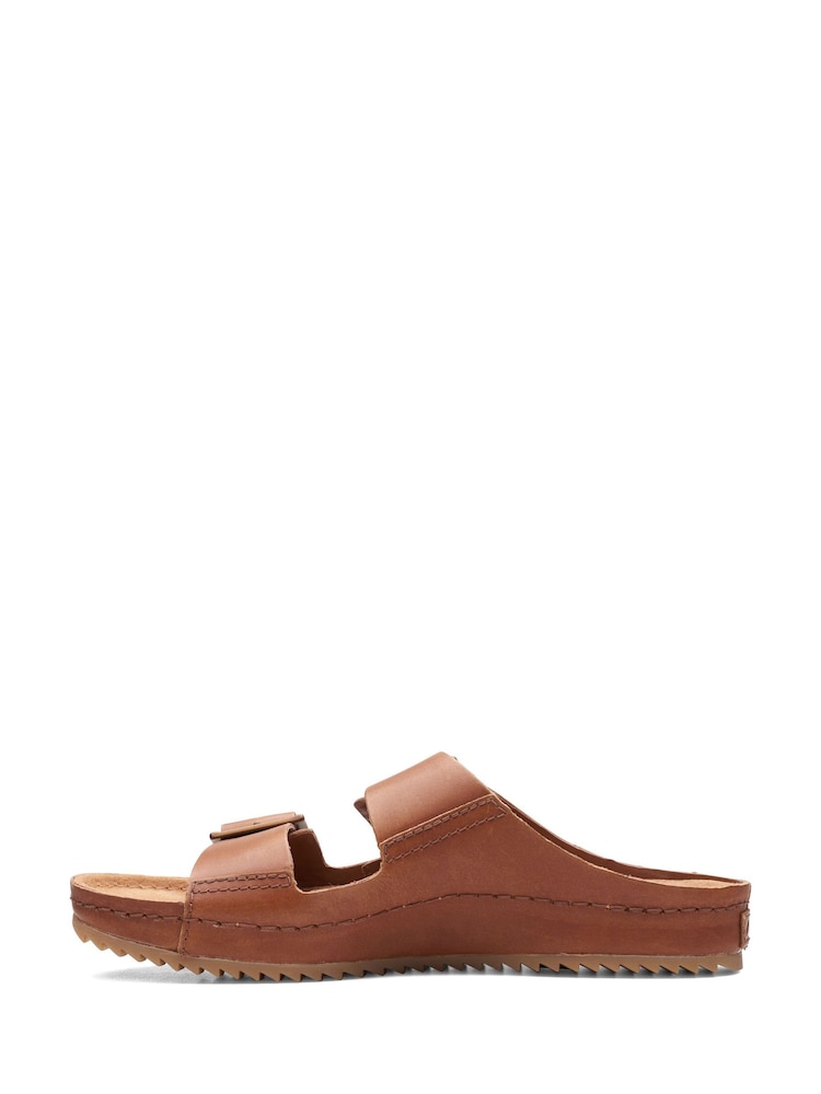 Clarks Natural Leather Brookleigh Sun Sandals - Image 2 of 7