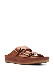 Clarks Natural Leather Brookleigh Sun Sandals - Image 3 of 7