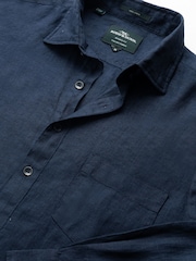 Rodd & Gunn Dark Blue Coromandel Sports Fit Shirt - Image 2 of 2
