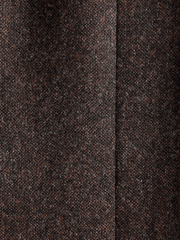 Brown Signature Moons British Wool Textured Blazer With Elbow Patches - Image 14 of 14