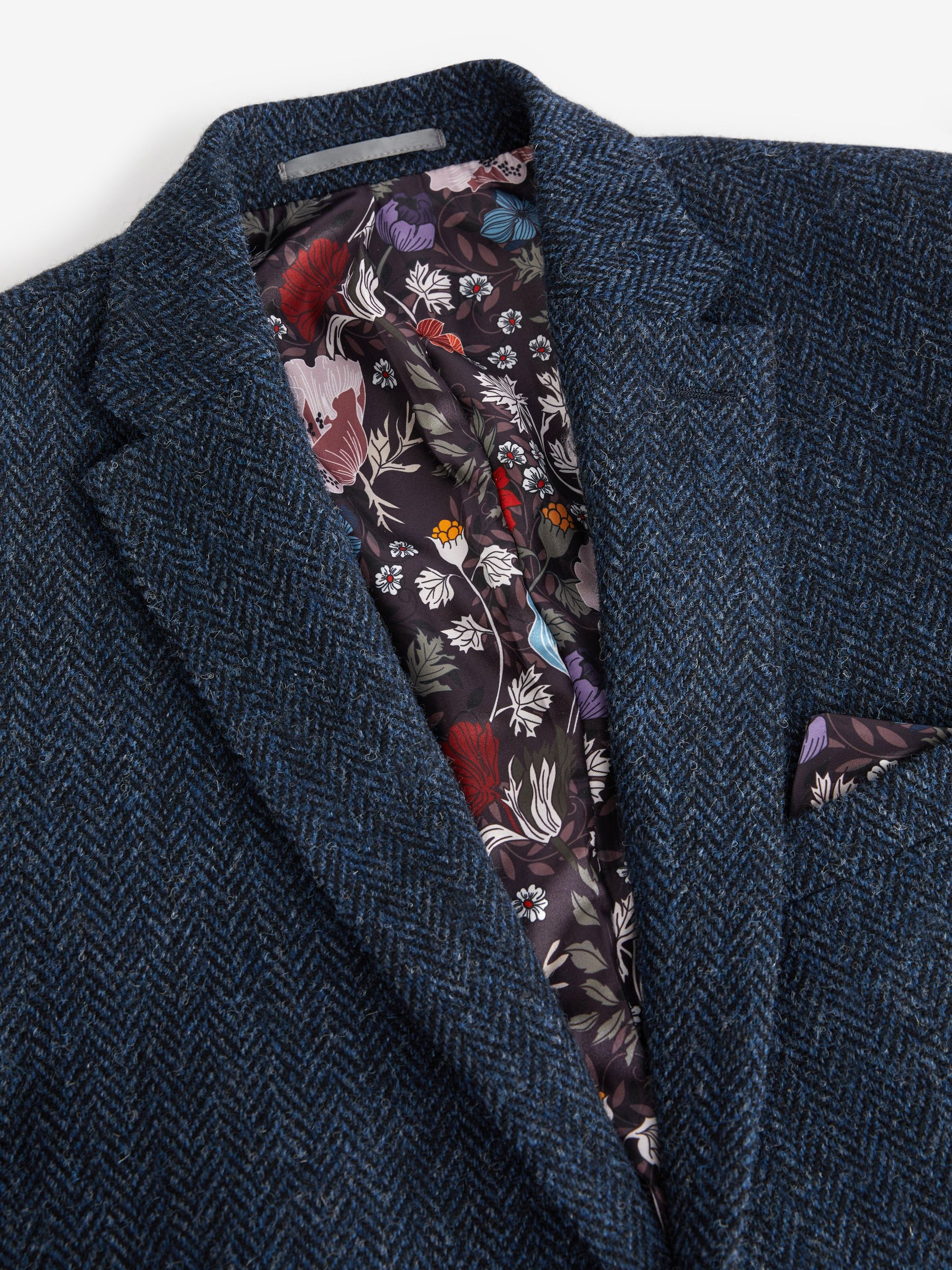 Buy Blue Signature Harris Tweed British Wool Blazer from