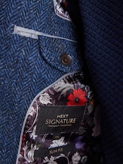 Blue Signature Harris Tweed British Wool Blazer - Image 14 of 15
