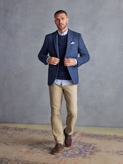 Blue Signature Harris Tweed British Wool Blazer - Image 2 of 15