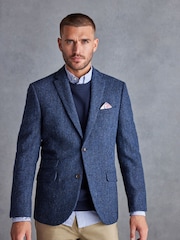 Blue Signature Harris Tweed British Wool Blazer - Image 4 of 15