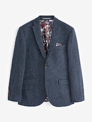 Blue Signature Harris Tweed British Wool Blazer - Image 9 of 15