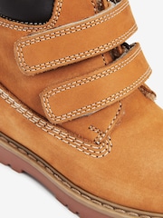 Honey Tan Wide Fit (G) Leather Thermal Thinsulate™ Lined Touch Fastening Work Boots - Image 4 of 5