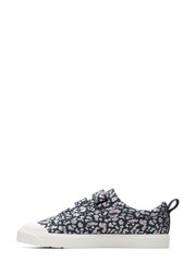 Clarks Navy Blue Combi City Vibe Multi Fit Canvas Shoes - Image 2 of 7