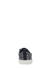 Clarks Navy Blue Combi City Vibe Multi Fit Canvas Shoes - Image 5 of 7