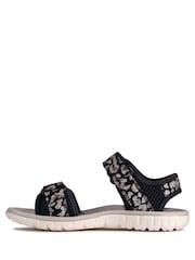 Clarks Navy Blue Combi Surfing Tide F Fit Sandals - Image 2 of 7
