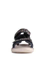 Clarks Navy Blue Combi Surfing Tide F Fit Sandals - Image 4 of 7