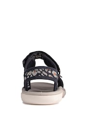 Clarks Navy Blue Combi Surfing Tide F Fit Sandals - Image 5 of 7