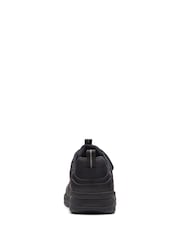 Clarks Black Older Multi Fit Leather Sprint Kids Shoes - Image 6 of 7
